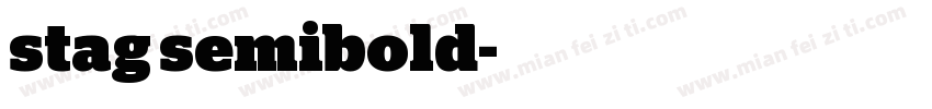 stag semibold字体转换